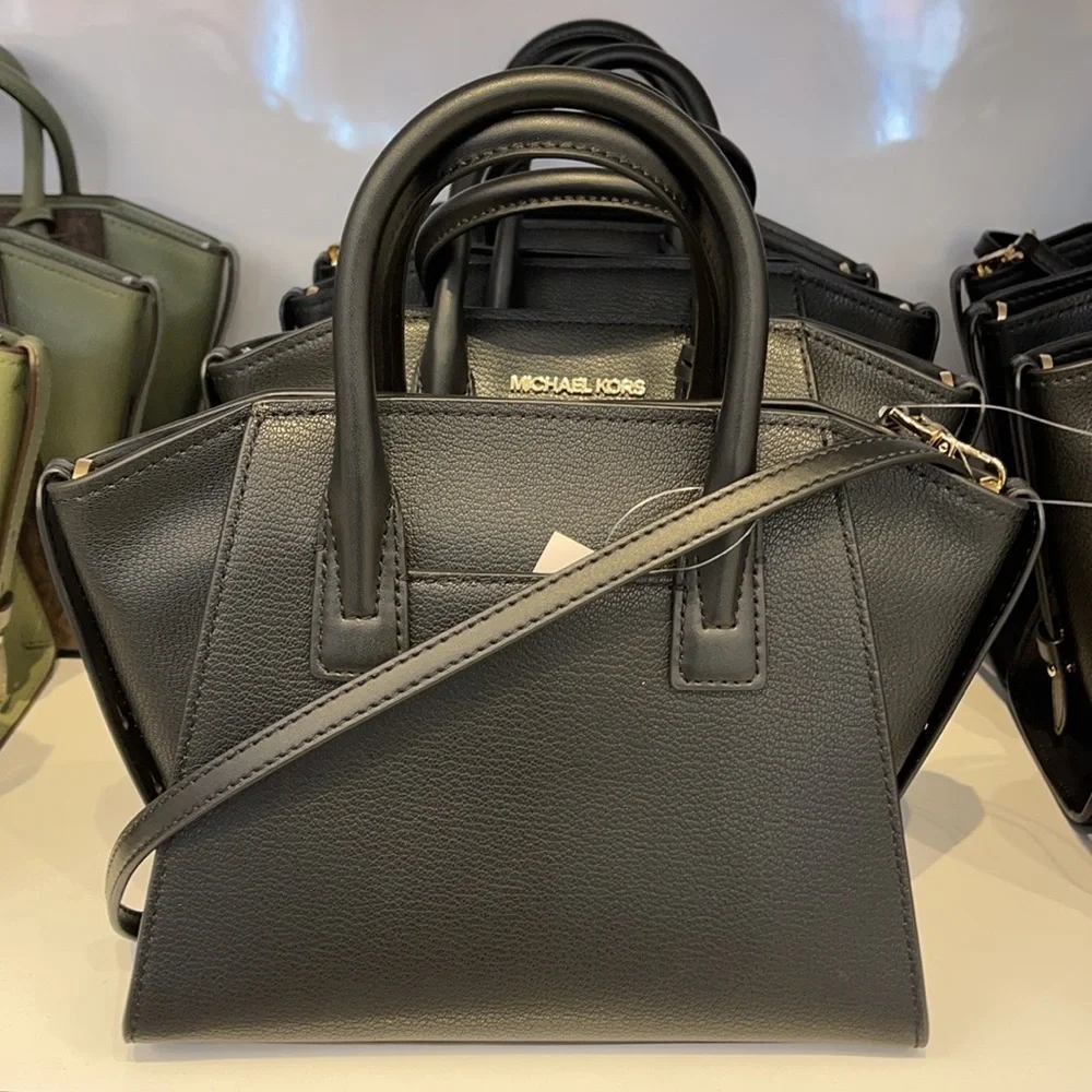 Michael Kors Avril Small Satchel Crossbody Black
